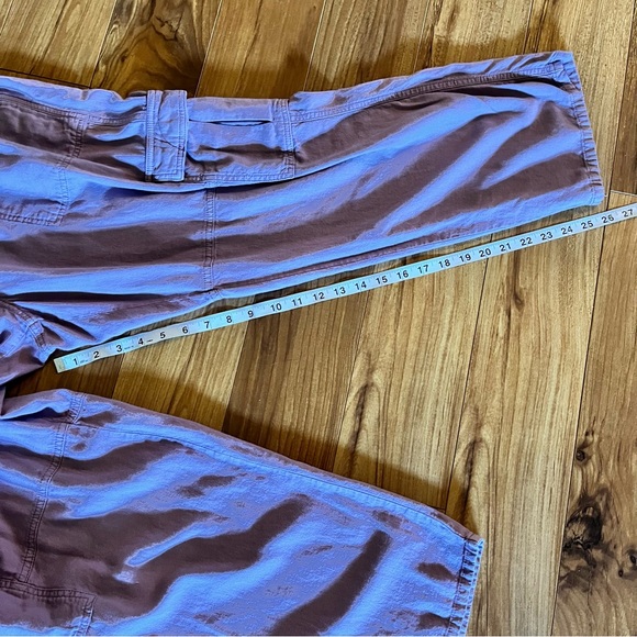 Anthropologie Pilcro Linen Cargo Pants Large - Picture 11 of 15